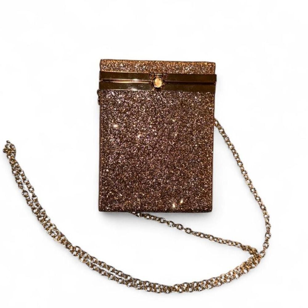 Rose Gold and Pink Glitter Purse